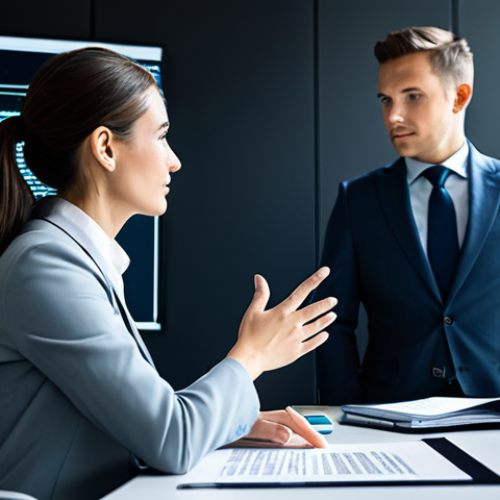 Home 18 A professional lawyer, fully clothed in a modest, modern business suit, seated at a sleek desk in a contemporary, sunlit office. They are intently focused on a large holographic display showcasing complex legal data visualizations, AI-generated case analyses, and intricate document summaries. One hand gestures subtly towards the interactive screen, indicating thoughtful engagement with the advanced technology. The overall atmosphere conveys innovation, efficiency, and the seamless collaboration between human intellect and artificial intelligence in the legal field. Appropriate attire, safe for work, perfect anatomy, correct proportions, natural pose, well-formed hands, proper finger count, natural body proportions, professional photography, high quality, appropriate content, family-friendly.